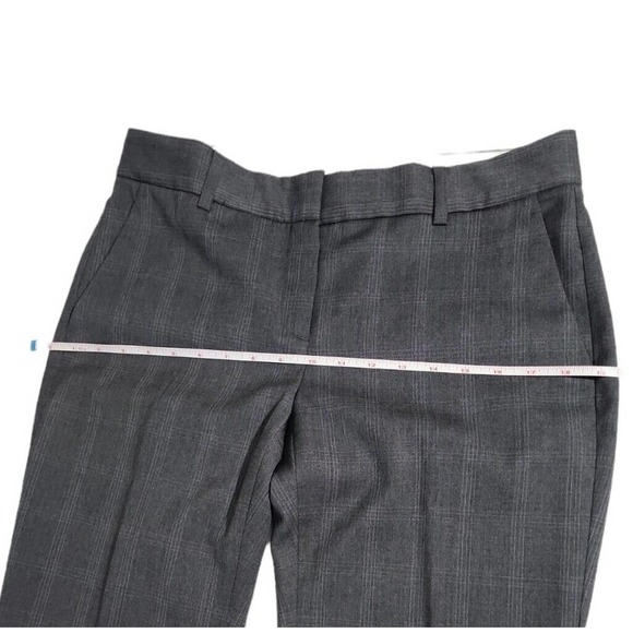 Theory Womens Gray Windowpane Dress Pants RN# 98406 Size 4 Workwear Slacks USA - Picture 8 of 12